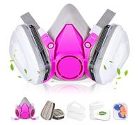 vvuvnem Respirator Mask with Filters, Reusable Respirator Mask for Chemical, Painting, Epoxy Resin, Woodworking