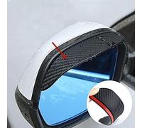 vvvyfx 2Pcs wing mirror rain deflector for Ford Fiesta 7 (VII) MK7 Facelift I 2013-2017, car wing mirror protector,Car Side Wing Mirror Rain Protector Cover Cap Smoke Guard,Rainproof,Black