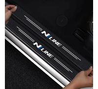 vvvyfx 4Pcs Car Door Sill Protector for N NLINE,Carbon Fiber Car Door Sill Protectors,Door Sill Plate Protectorsfor Car,Welcome Pedal Protector Cover