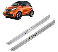 vvvyfx 4Pcs Car Door Sill Protector for Smart Fortwo 451 453, Car Outer Door Sill Protector Kick Plates,Scuff Plate Stainless Steel Stickers Accessories