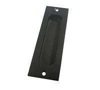 VVW&LIU 1 Pc Door Handle Recessed Hidden Invisible Door Pull Door Handle for Barn Hidden Door Handle Floding Door Pull Push Door Handles,Black,12X4cm