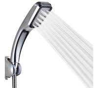 VVW&LIU 300 Holes High Pressure Shower Head Water Saver Rainfall Chrome Power Shower Head Bathroom Accessories,Silver