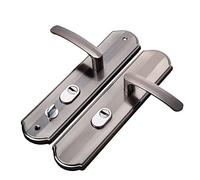 VVW&LIU Aluminium Alloy Door Handle Universal Security Door Handle Pair Lock Thickened Panel Handle Door Lock Household Hardware,Silver
