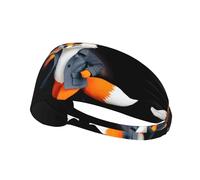 VVXBHGR A fox who loves sports Prints Elastic Exercise Headband Sports Head Tie for Men and Women, Soft, Quick-Dry