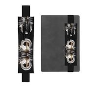 VVXBHGR Black Big White Goose in The Swimming Ring Prints PVC Leather Pencil case Bookmark 2-in-1 Anti Slip Storage Essential for Travel Accounts