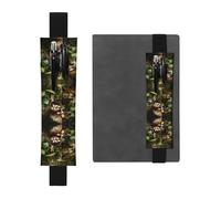 VVXBHGR Black Easter Treasures in The Garden Prints PVC Leather Pencil case Bookmark 2-in-1 Anti Slip Storage Essential for Travel Accounts