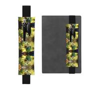VVXBHGR Black Frog on a Lotus Leaf Prints PVC Leather Pencil case Bookmark 2-in-1 Anti Slip Storage Essential for Travel Accounts
