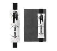 VVXBHGR Black Mother of All Things Prints PVC Leather Pencil case Bookmark 2-in-1 Anti Slip Storage Essential for Travel Accounts