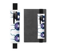 VVXBHGR Black Strange Creature Prints PVC Leather Pencil case Bookmark 2-in-1 Anti Slip Storage Essential for Travel Accounts