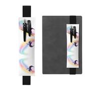 VVXBHGR Black Unidentified Creatures in The Starry Sky Prints PVC Leather Pencil case Bookmark 2-in-1 Anti Slip Storage Essential for Travel Accounts