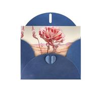 VVXBHGR Blue Holiday greeting check blank card and pearl beautiful blank note block Abstract desert roses prints