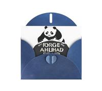 VVXBHGR Blue Holiday greeting check blank card and pearl beautiful blank note block Moving Forward prints