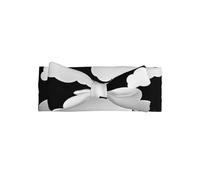 VVXBHGR Blue sky and white clouds Prints Baby Bow Headband - Soft, Skin-Friendly, and Stretchy Polyester Headband for Infants 0-6 Months