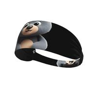 VVXBHGR Cute little grizzly bear Prints Elastic Exercise Headband Sports Head Tie for Men and Women, Soft, Quick-Dry