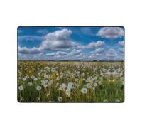 VVXBHGR Dandelion on the Prairie Prints Carpet 80x58 in Area Rug for Living Room, Office, Coffee Table, Bed, Balcony - Soft, Fluffy, Water Absorbent, Durable