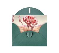 VVXBHGR Dark Green Holiday greeting check blank card and pearl beautiful blank note block Abstract desert roses prints