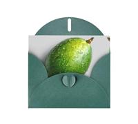 VVXBHGR Dark Green Holiday greeting check blank card and pearl beautiful blank note block Green Mango prints