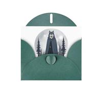 VVXBHGR Dark Green Holiday greeting check blank card and pearl beautiful blank note block Moon leader prints