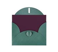 VVXBHGR Dark Green Holiday greeting check blank card and pearl beautiful blank note block Oil purple prints