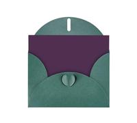 VVXBHGR Dark Green Holiday greeting check blank card and pearl beautiful blank note block Purple Eggplant prints