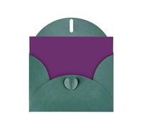 VVXBHGR Dark Green Holiday greeting check blank card and pearl beautiful blank note block Purple prints