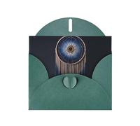 VVXBHGR Dark Green Holiday greeting check blank card and pearl beautiful blank note block Woven dream catcher prints