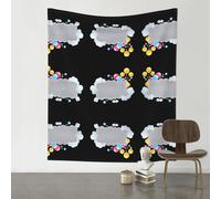 VVXBHGR Decoration Tapestry 60x51in Bubble hiding in the clouds Prints Soft, Durable, Skin Friendly, Lightweight Wall Hanging for Indoor & Outdoor Use