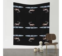 VVXBHGR Decoration Tapestry 60x51in Elk stepping on the water Prints Soft, Durable, Skin Friendly, Lightweight Wall Hanging for Indoor & Outdoor Use