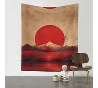 VVXBHGR Decoration Tapestry 60x51in The rising sun Prints Soft, Durable, Skin Friendly, Lightweight Wall Hanging for Indoor & Outdoor Use
