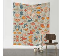 VVXBHGR Decoration Tapestry 60x51in Various fish Prints Soft, Durable, Skin Friendly, Lightweight Wall Hanging for Indoor & Outdoor Use
