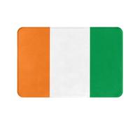 VVXBHGR Doormat floor mat 16x24in Flag of Ivory Coast Prints water-absorbent Anti-slip, for front doors, entrances, and bathrooms