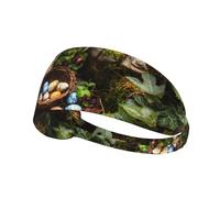 VVXBHGR Easter Treasures in the Garden Prints Elastic Exercise Headband Sports Head Tie for Men and Women, Soft, Quick-Dry