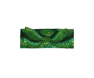 VVXBHGR Emerald python pattern Prints Baby Bow Headband - Soft, Skin-Friendly, and Stretchy Polyester Headband for Infants 0-6 Months