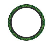 VVXBHGR Emerald python pattern Prints Steering Wheel Cover for Women and Men Durable, Non-Slip, Elastic, Easy to Install, for Sedans, SUVs, ATVs, Trucks