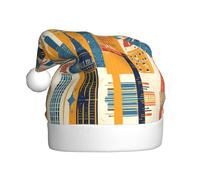 VVXBHGR empire state building Prints Christmas Hat for Adult material is soft and lightweight