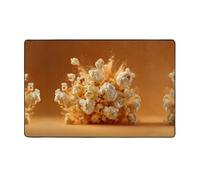 VVXBHGR Expanded popcorn Prints Flannel Fabric Carpet 60x39in Floor Mat for Living Room, Office, Coffee Table, Bed, Balcony