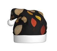VVXBHGR Falling leaves in autumn Prints Christmas Hat for Adult material is soft and lightweight