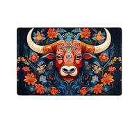 VVXBHGR Funny Cow Prints Flannel Fabric Carpet 60x39in Floor Mat for Living Room, Office, Coffee Table, Bed, Balcony