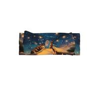 VVXBHGR Giraffe chasing stars Prints Baby Bow Headband - Soft, Skin-Friendly, and Stretchy Polyester Headband for Infants 0-6 Months