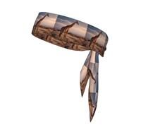 VVXBHGR Giraffe in the Grassland Prints Sports Head Tie Headband for Men and Women, Soft & Breathable Moisture Wicking Athletic
