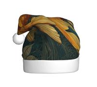 VVXBHGR Goldfish in the vortex Prints Christmas Hat for Adult material is soft and lightweight