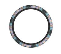 VVXBHGR Gorgeous colorful light and shadow Prints Steering Wheel Cover for Women and Men Durable, Non-Slip, Elastic, Easy to Install, for Sedans, SUVs, ATVs, Trucks