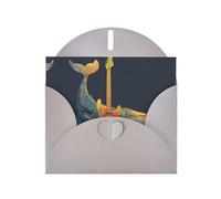 VVXBHGR Gray Holiday greeting check blank card and pearl beautiful blank note block Artistic Whale prints