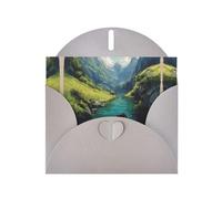 VVXBHGR Gray Holiday greeting check blank card and pearl beautiful blank note block Boats in the Valley prints