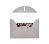 VVXBHGR Gray Holiday greeting check blank card and pearl beautiful blank note block Cool English letters prints