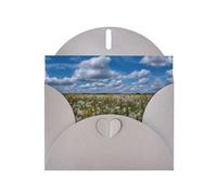 VVXBHGR Gray Holiday greeting check blank card and pearl beautiful blank note block Dandelion on the Prairie prints