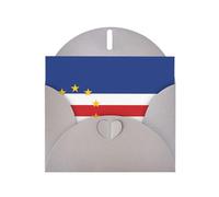 VVXBHGR Gray Holiday greeting check blank card and pearl beautiful blank note block Flag of Cape Verde prints
