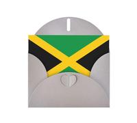 VVXBHGR Gray Holiday greeting check blank card and pearl beautiful blank note block Flag of Jamaica prints