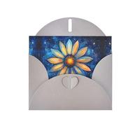 VVXBHGR Gray Holiday greeting check blank card and pearl beautiful blank note block Flowers among the stars prints