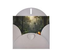 VVXBHGR Gray Holiday greeting check blank card and pearl beautiful blank note block Jungle Wonderland prints